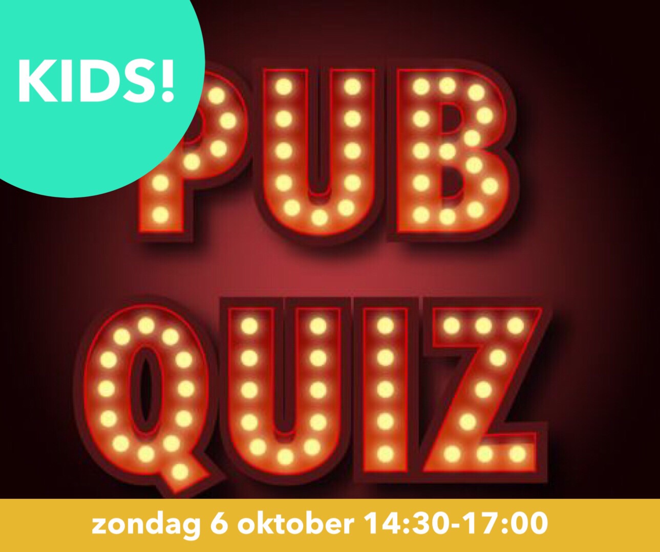 6 oktober kids pubquiz!